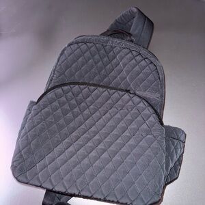 Vera Bradley Gray Quilted Backpack